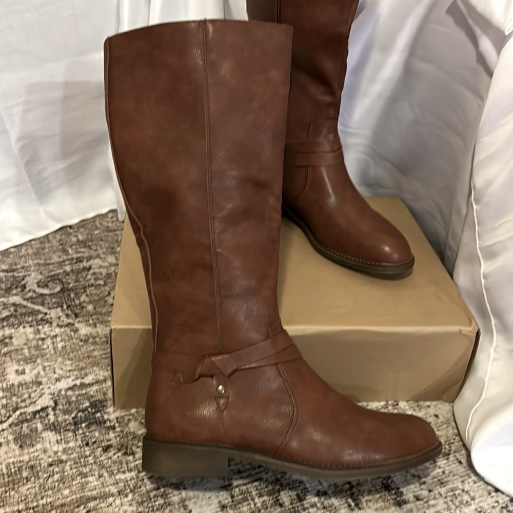 FRYE AND CO. JCPENNYS NWT Gibson Tall Cognac Brown Boots Size 9.5M